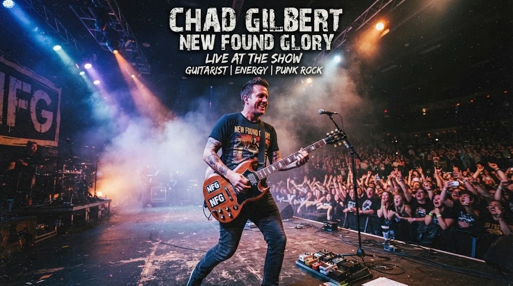 WhatsApp Image 2026-09-21 at 9.20.28 PM Chad Gilbert of New Found Glory performing live on stage with his guitar in front of a roaring crowd