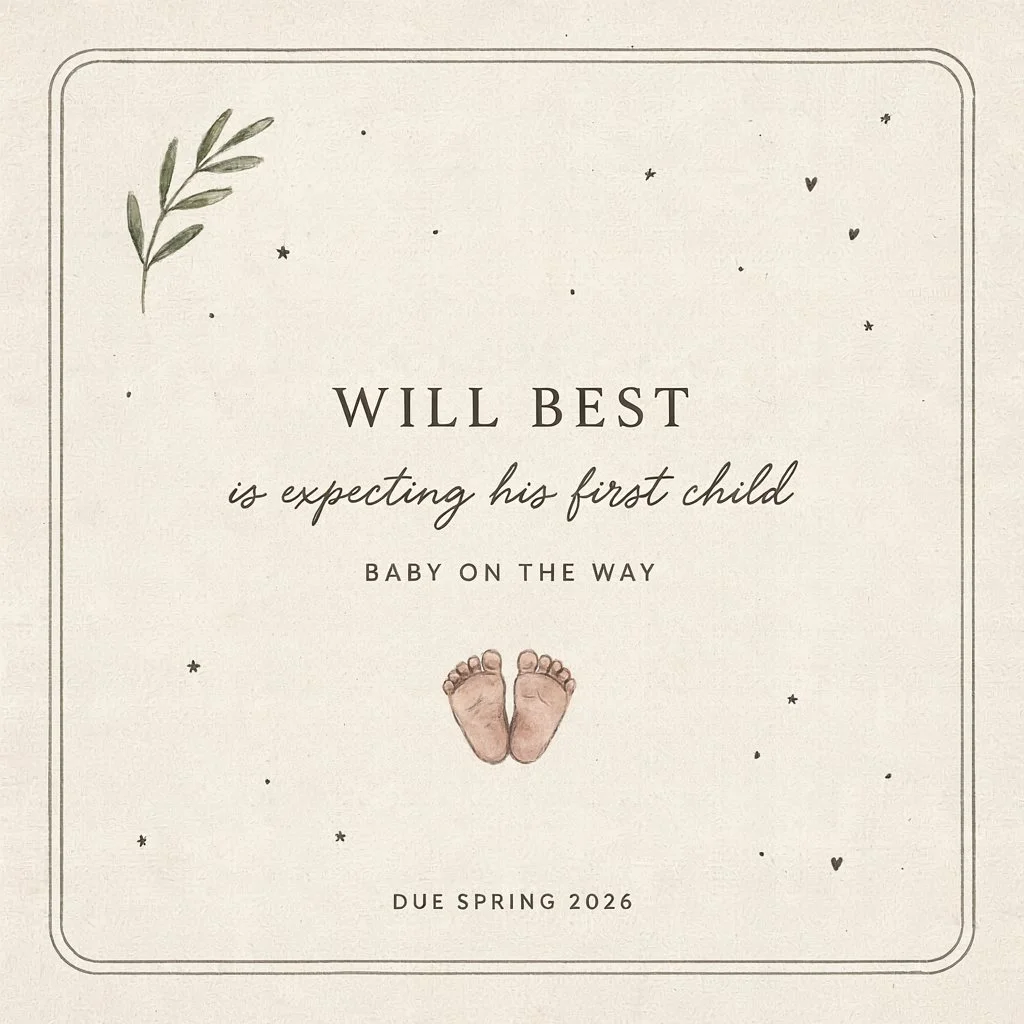 Will Best Expecting First Child: